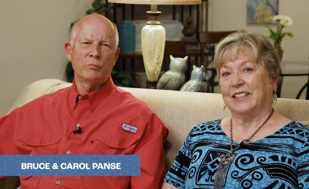 Still of residents: Bruce and Carol Panse